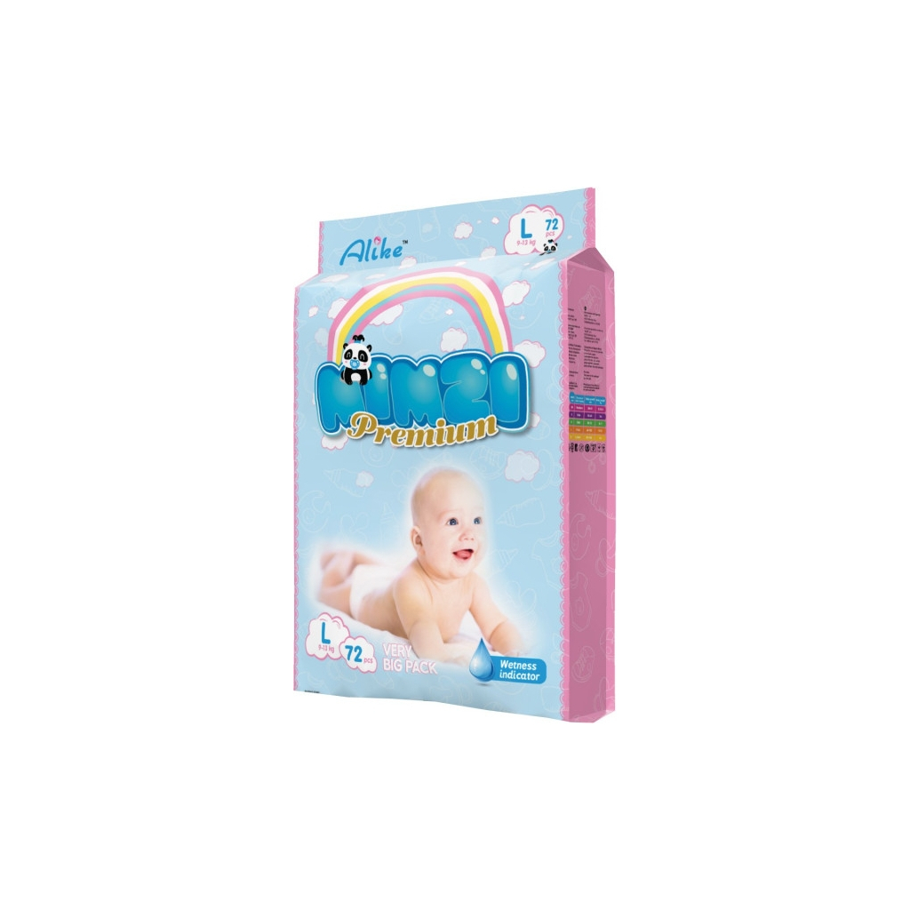 Підгузки Mimzi L 9-13 кг 72 шт. (MDL72) (4820209800098) - зображення 3