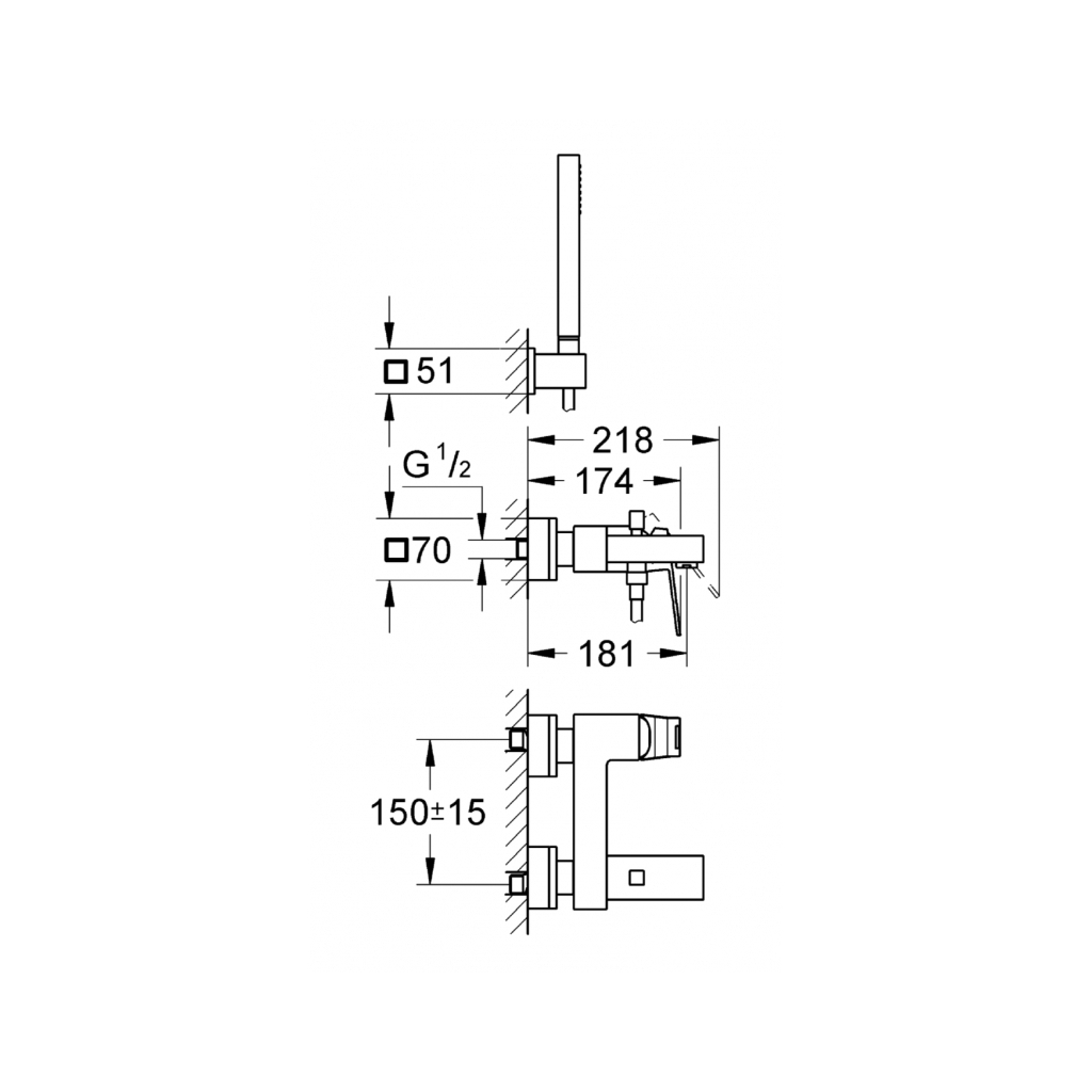 Змішувач Grohe Eurocube (23141000) - зображення 4