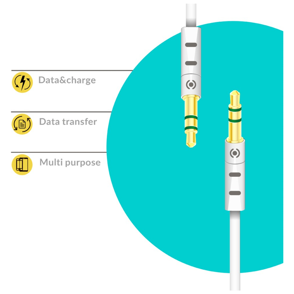 Кабель мультимедійний AUX 1.0m CB-AW11 white Piko (1283126489167) - изображение 2