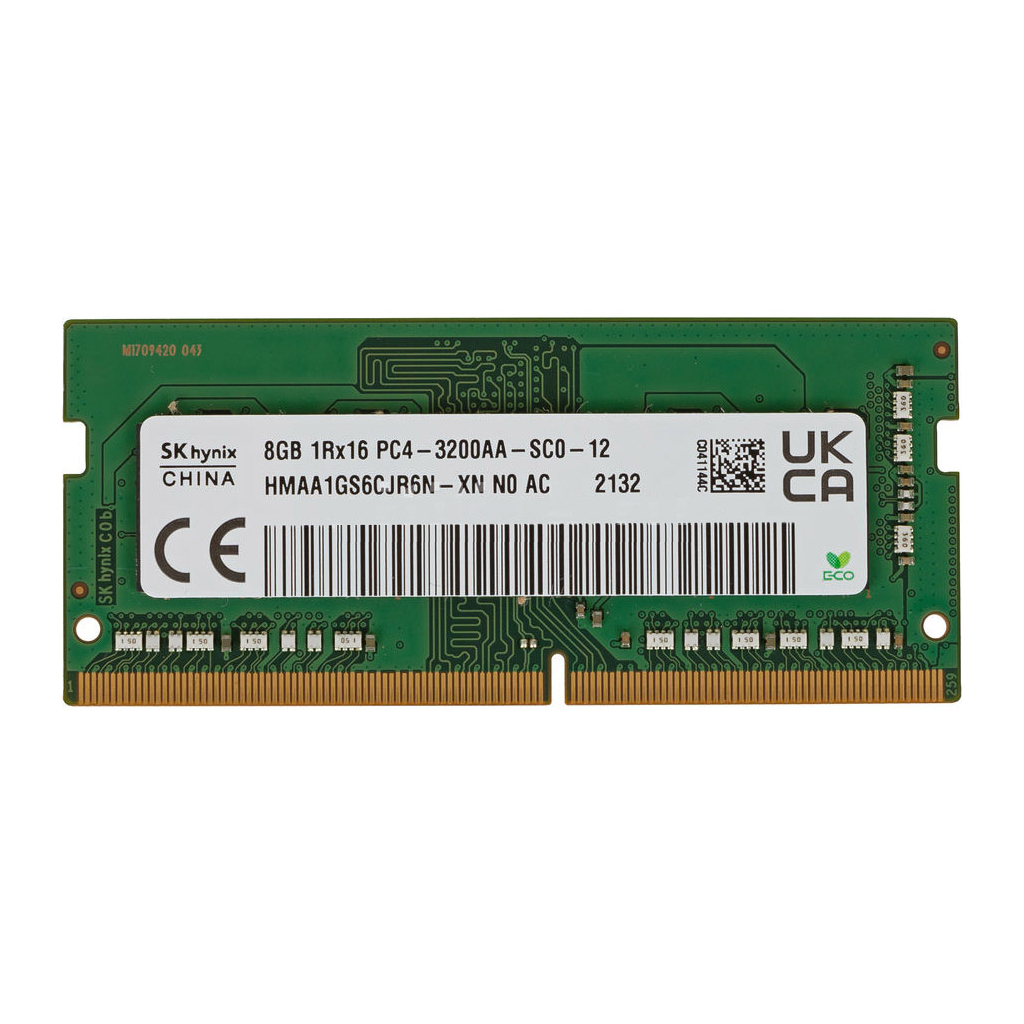 Модуль пам'яті для ноутбука SoDIMM DDR4 8GB 3200 MHz Hynix (HMAA1GS6CJR6N-XN) - зображення 1