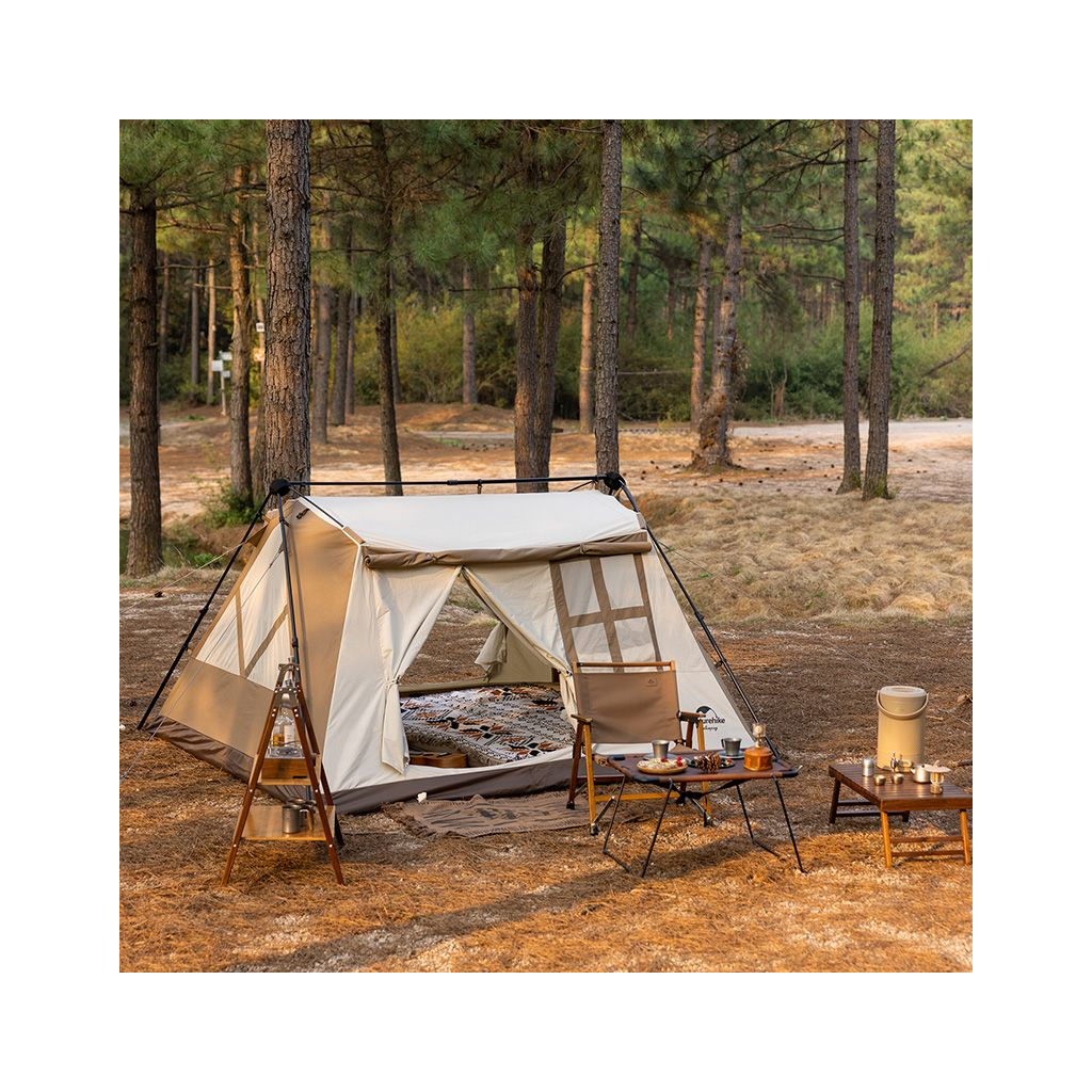 Намет Naturehike з навісом CNH22ZP029, світлий коричневий (6975641887829) - зображення 5