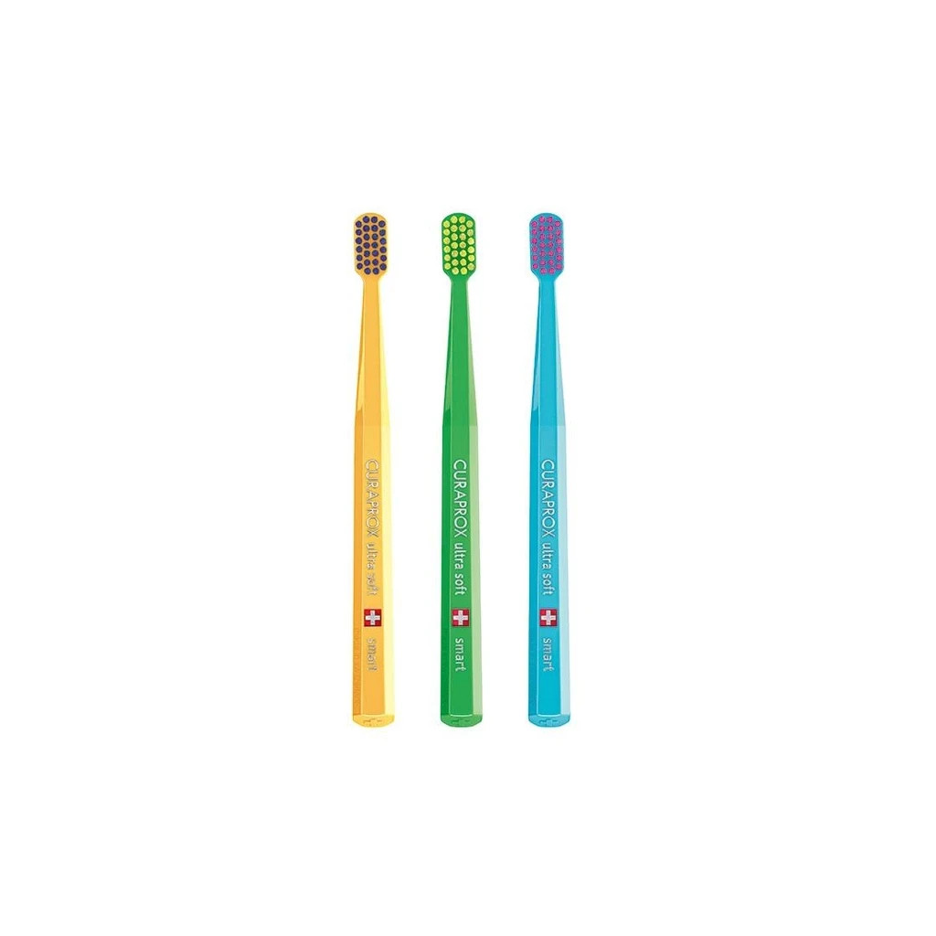 Дитяча зубна щітка Curaprox Ультрам'які CS Smart Ultra Soft (від 5 років) 3 шт (CS Smart/3-02) - зображення 2