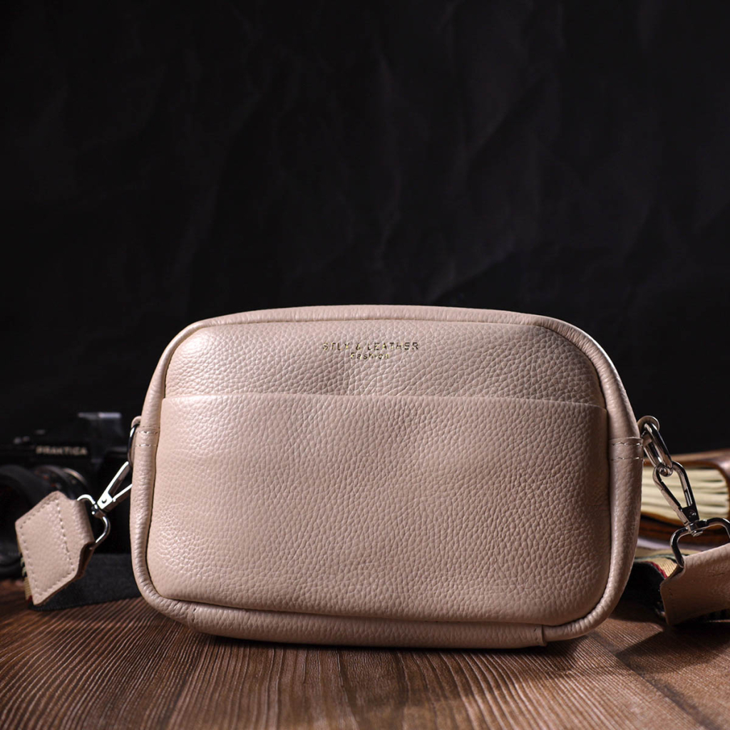 Сумка Vintage Жіноча на плече з натуральної шкіри Біла (22121) - зображення 9