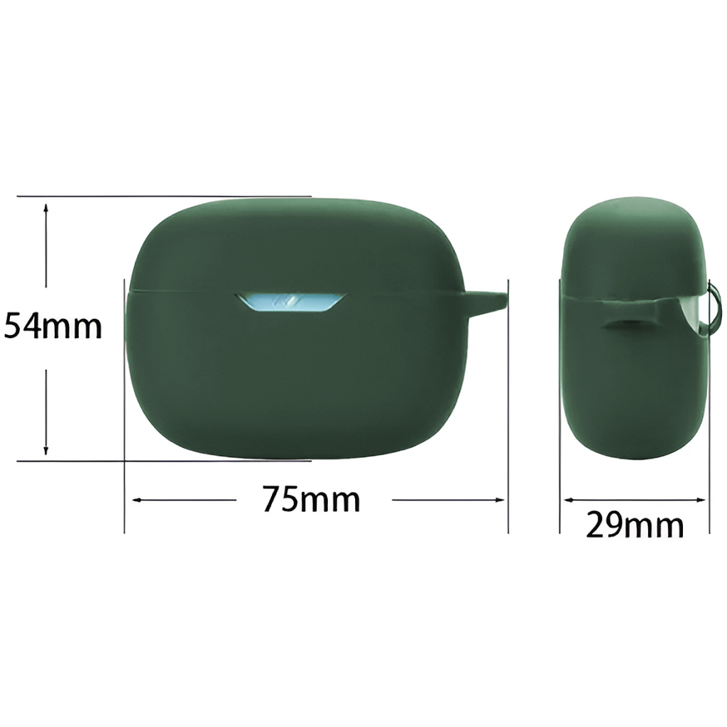 Чохол для навушників BeCover Silicon для JBL Wave Beam TWS Dark Green (710191) - зображення 2