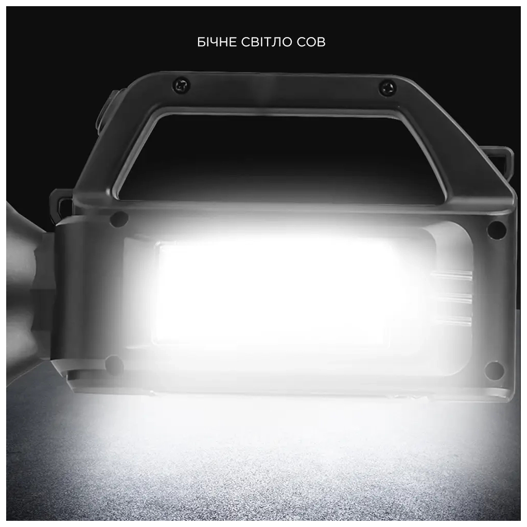 Ліхтар Quantum Tracker 3W LED+COB з функцією Power Bank (QM-FL1063) - зображення 5