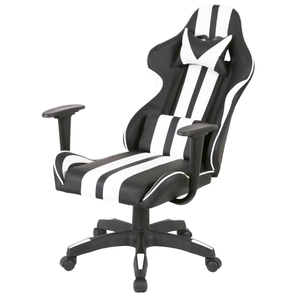 Крісло ігрове Аклас Стрік Light ANF Білий (PU-чорний/білий) (00160343) - зображення 7