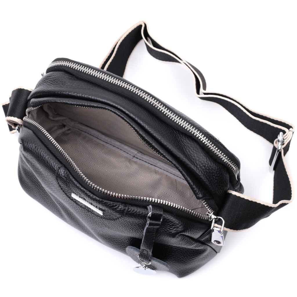 Сумка Vintage З натуральної шкіри Чорна (22592) - зображення 8