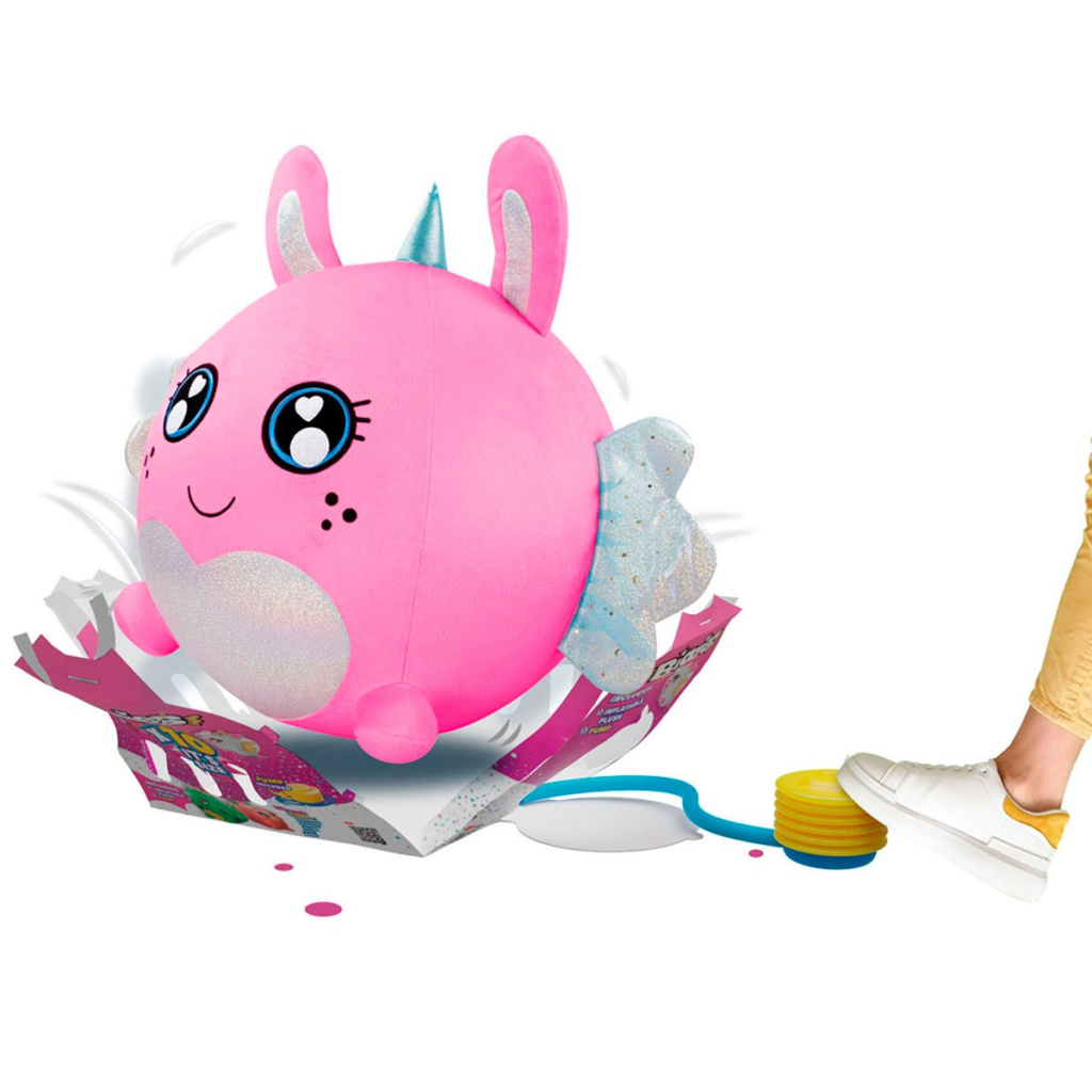 М'яка іграшка Biggies серії Fantasy - Рожевий Кролик (надувна іграшка, насос) (BIG001-RA) - зображення 7