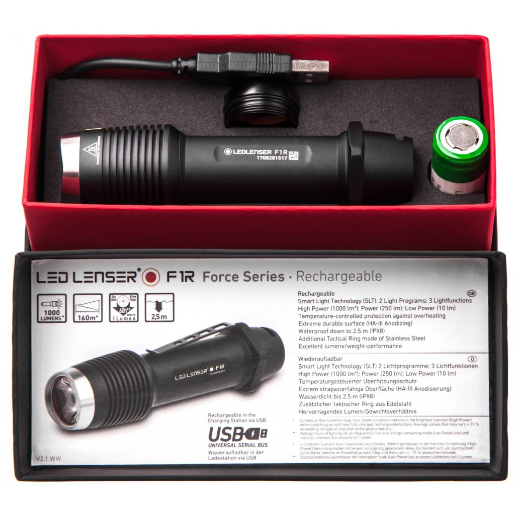 Ліхтар LedLenser F1R, заряджаємий, 1000/250/20 (8701R) - зображення 6