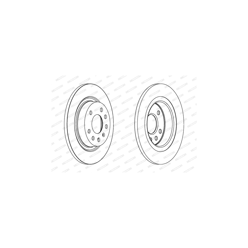 Гальмівний диск FERODO DDF1288 - зображення 1