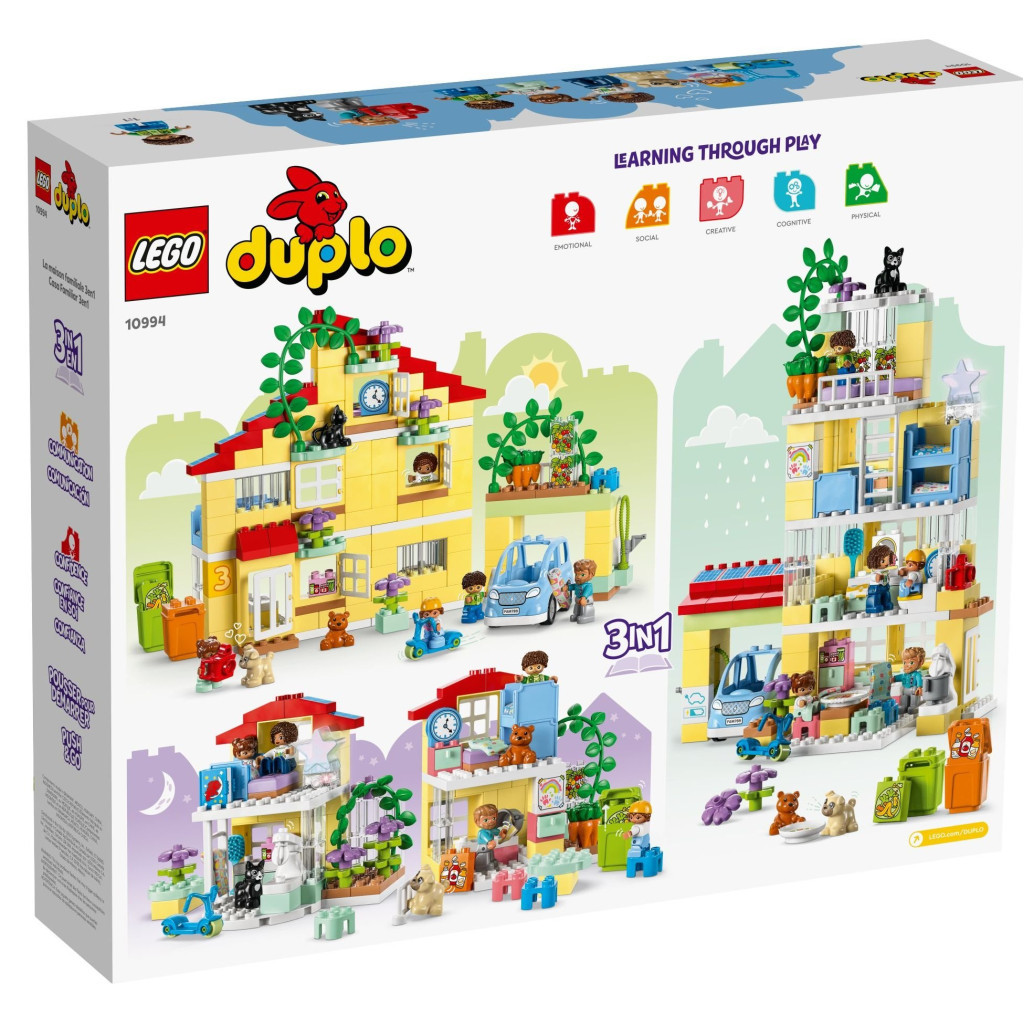 Конструктор LEGO DUPLO Сімейний будинок 3 в 1 218 деталей (10994) - зображення 10