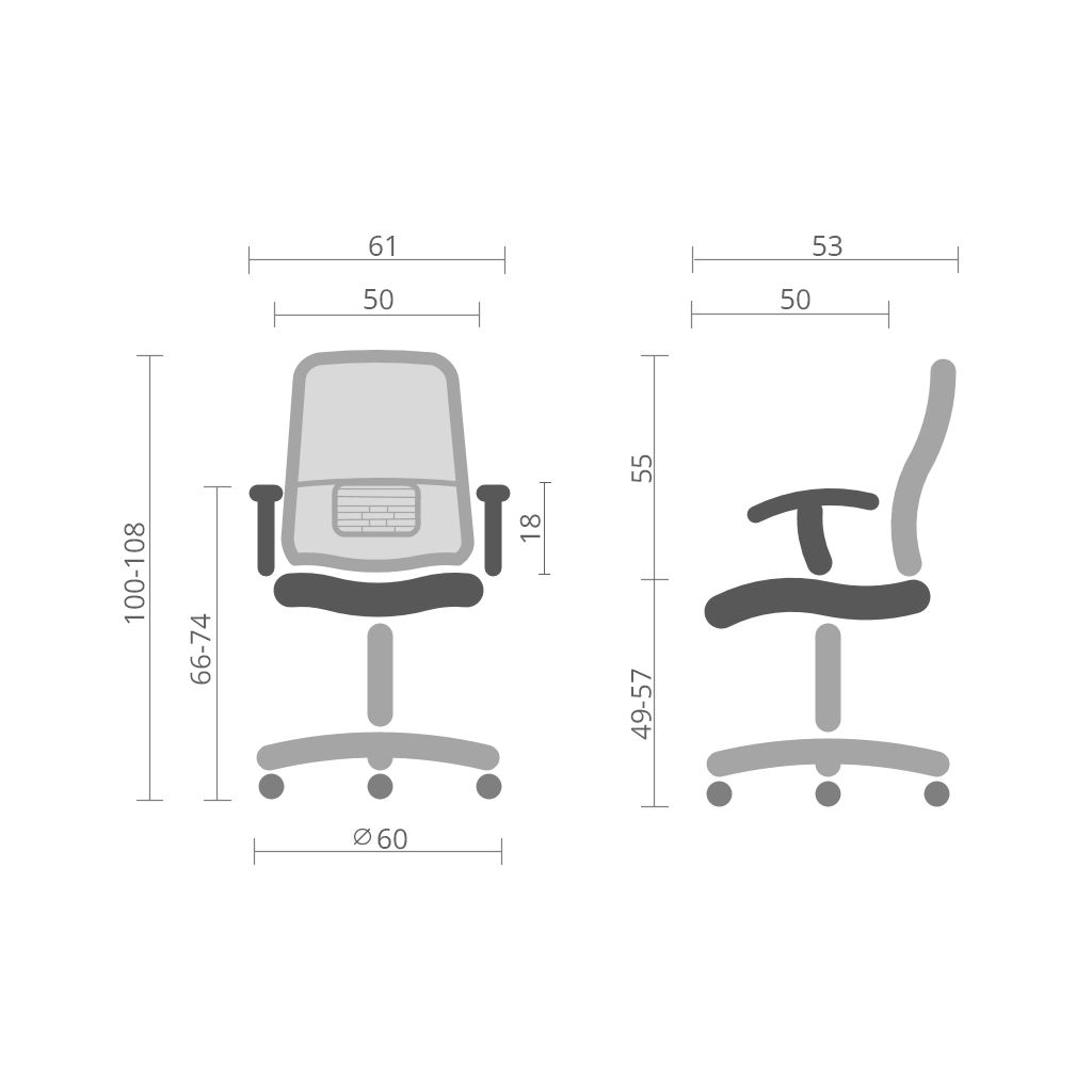 Офісне крісло Аклас Ленні TILT Чорний (Чорний/Чорний) (00163487) - зображення 12