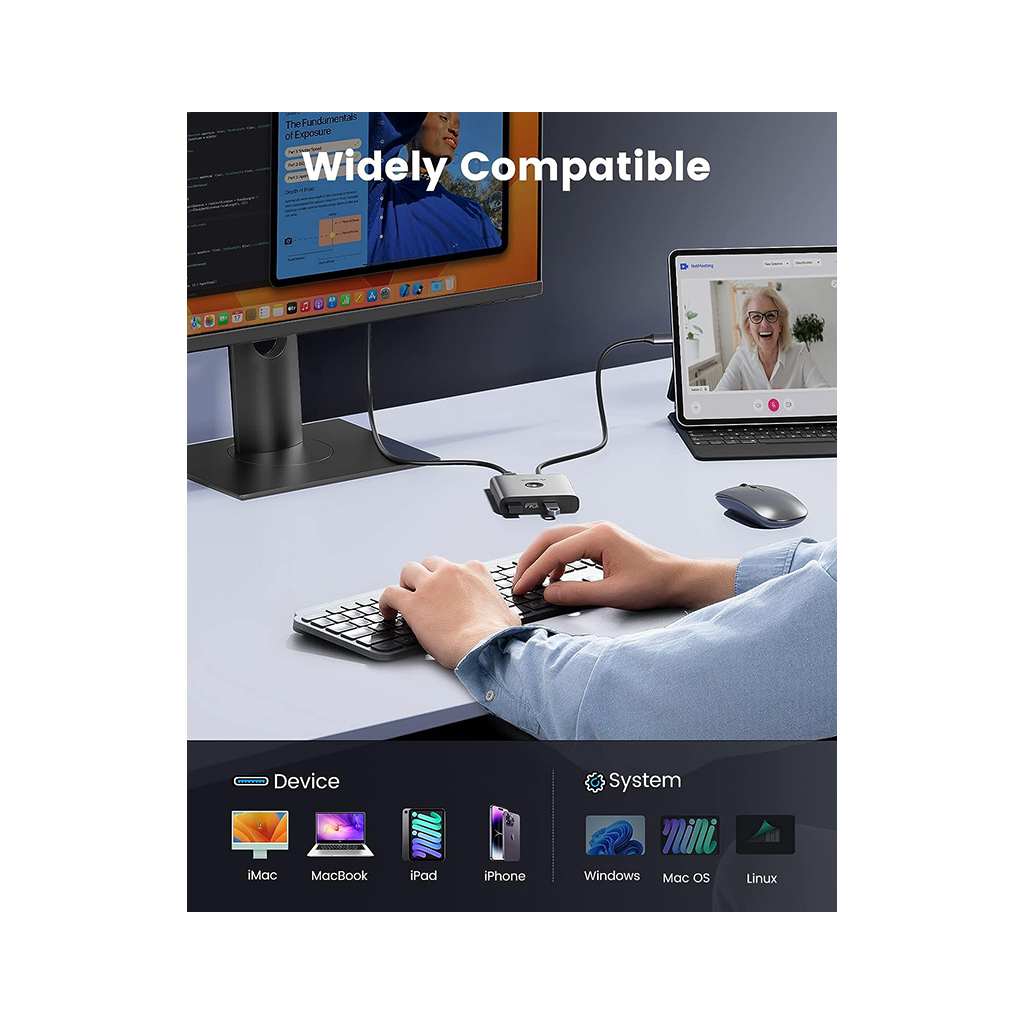 Концентратор Orico USB-C to 5-in-1 Docking Station 5Gbps (CA914227) - зображення 5