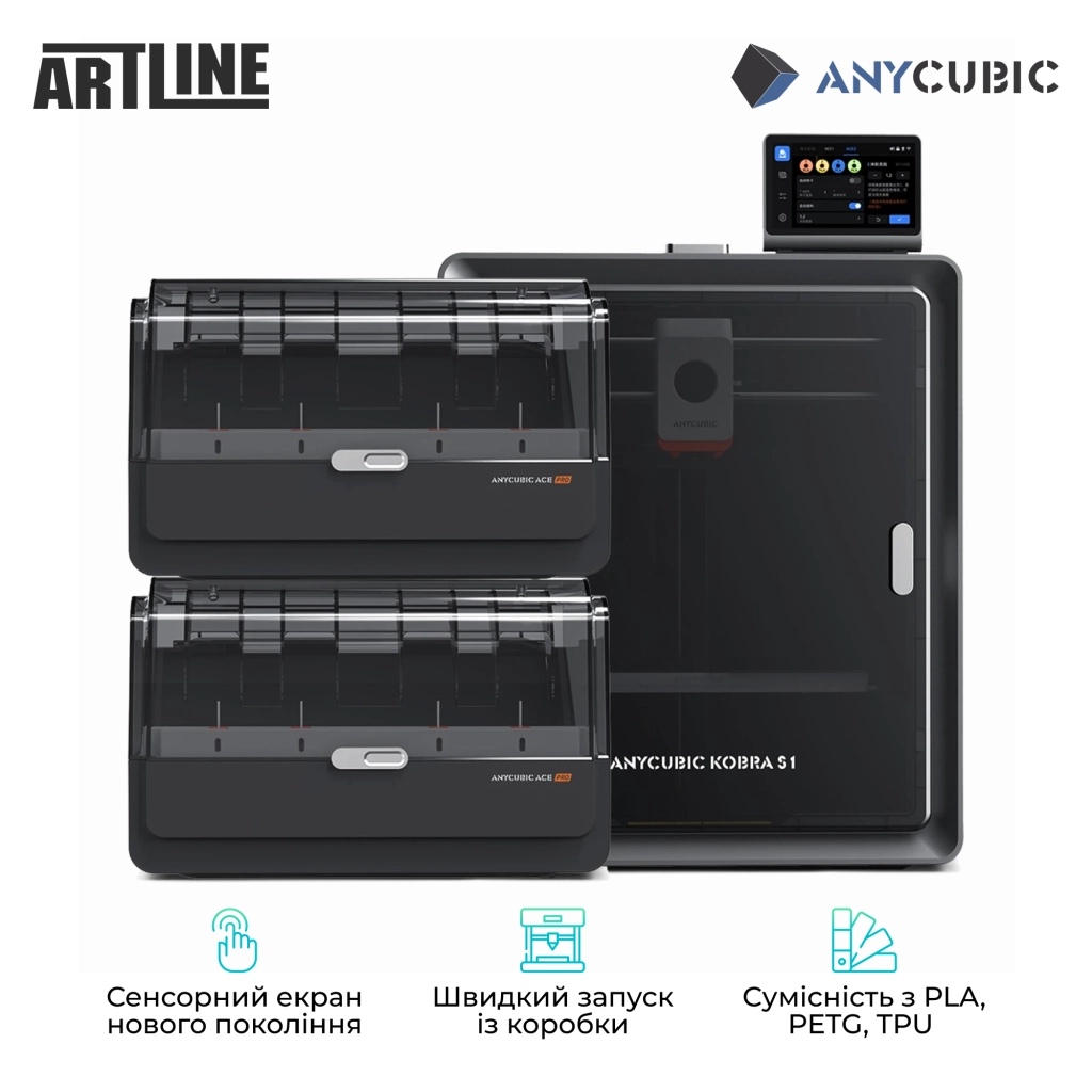 3D-принтер Anycubic Kobra S1 Combo (KS1CBK0A-O) - зображення 4