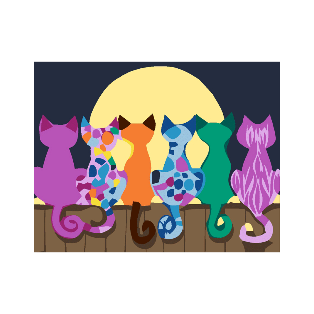 Картина по номерам Rosa Start Місячна ніч 35х45 см (4823098518662) - зображення 1