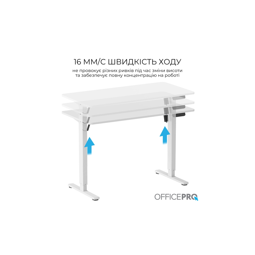 Комп'ютерний стіл OfficePro ODE1260W 1200 х 600 мм White (ODE1260W) - изображение 2