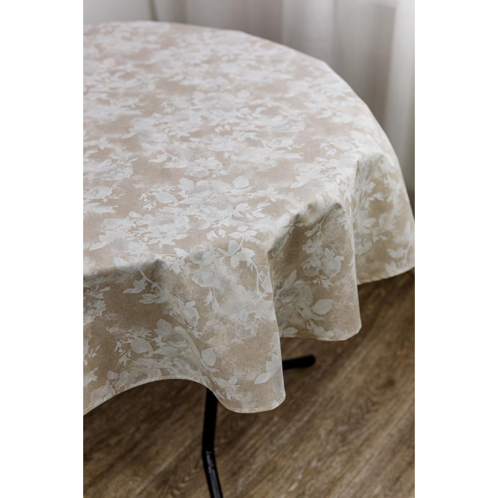 Скатертина Прованс непромокаюча Simfoni Алюр беж D-180 см (033845) - зображення 5