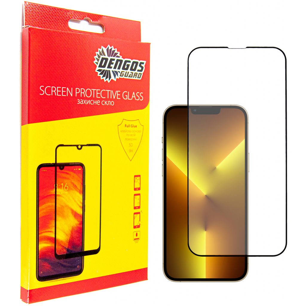 Скло захисне Dengos SuperD для IPhone 13 Pro Max (black) (TGFG-SD-06) - зображення 1