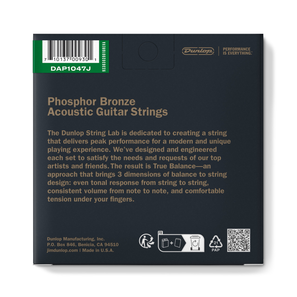 Струни для гітари Jim Dunlop Phosphor Bronze Acoustic Guitar Strings 12-String (10-47) (DAP1047J) - зображення 2