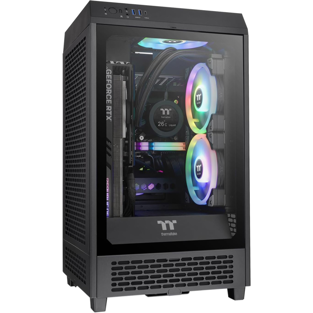 Корпус ThermalTake The Tower 200 Black (CA-1X9-00S1WN-00) - зображення 1