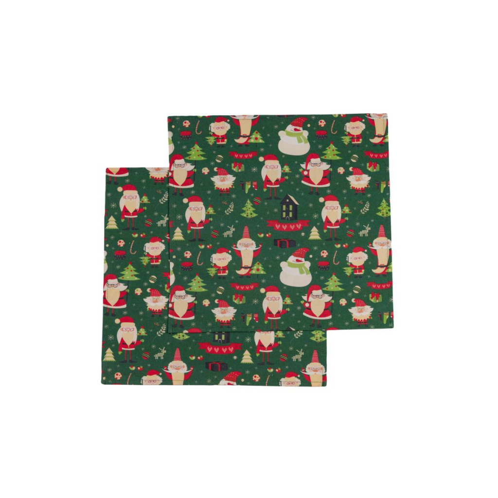 Серветка на стіл Прованс Санта на зеленому 40х40 см (035754) - зображення 8