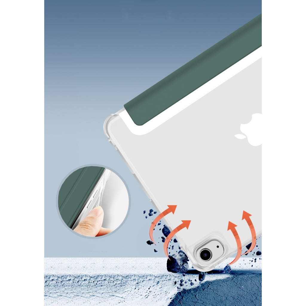 Чохол до планшета BeCover Soft Edge Pencil Apple iPad mini 6 2021 Dark Green (706804) - зображення 4