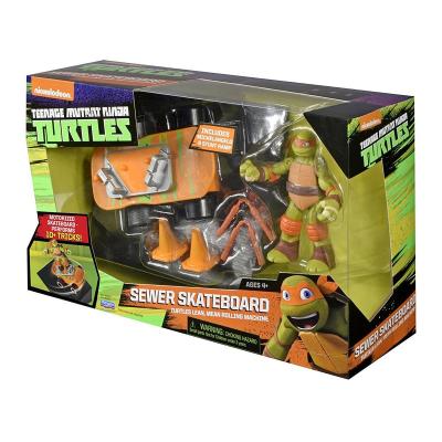 Бойовий транспорт TMNT ЧЕРЕПАШКИ-НИНДЗЯ РЕСТАЙЛИНГ – Скейт и экскл. фигурка Майки (94273) - зображення 4