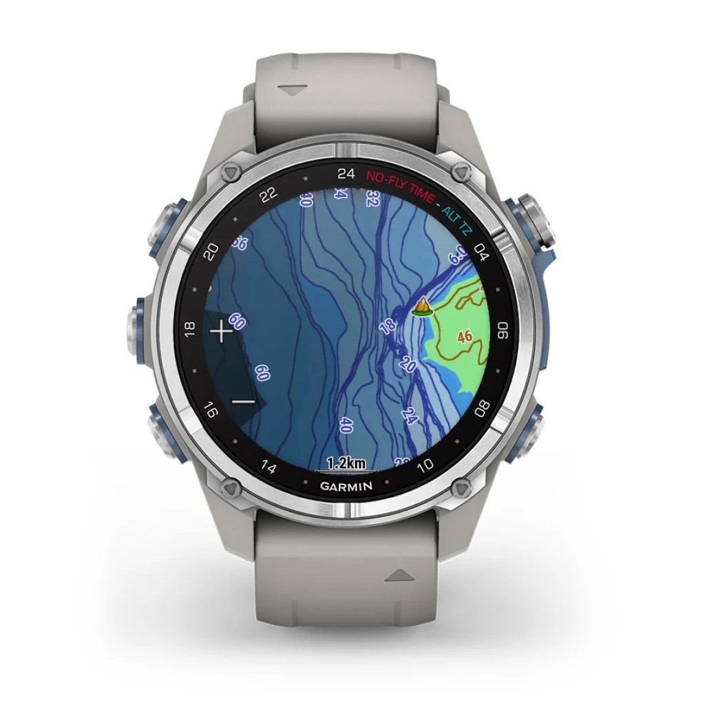 Смарт-годинник Garmin Descent Mk3, 43mm, Passvtd Steel/Fog Gry, Dive Computer, GPS дайвінг комп'ютер (010-02753-04) - зображення 7