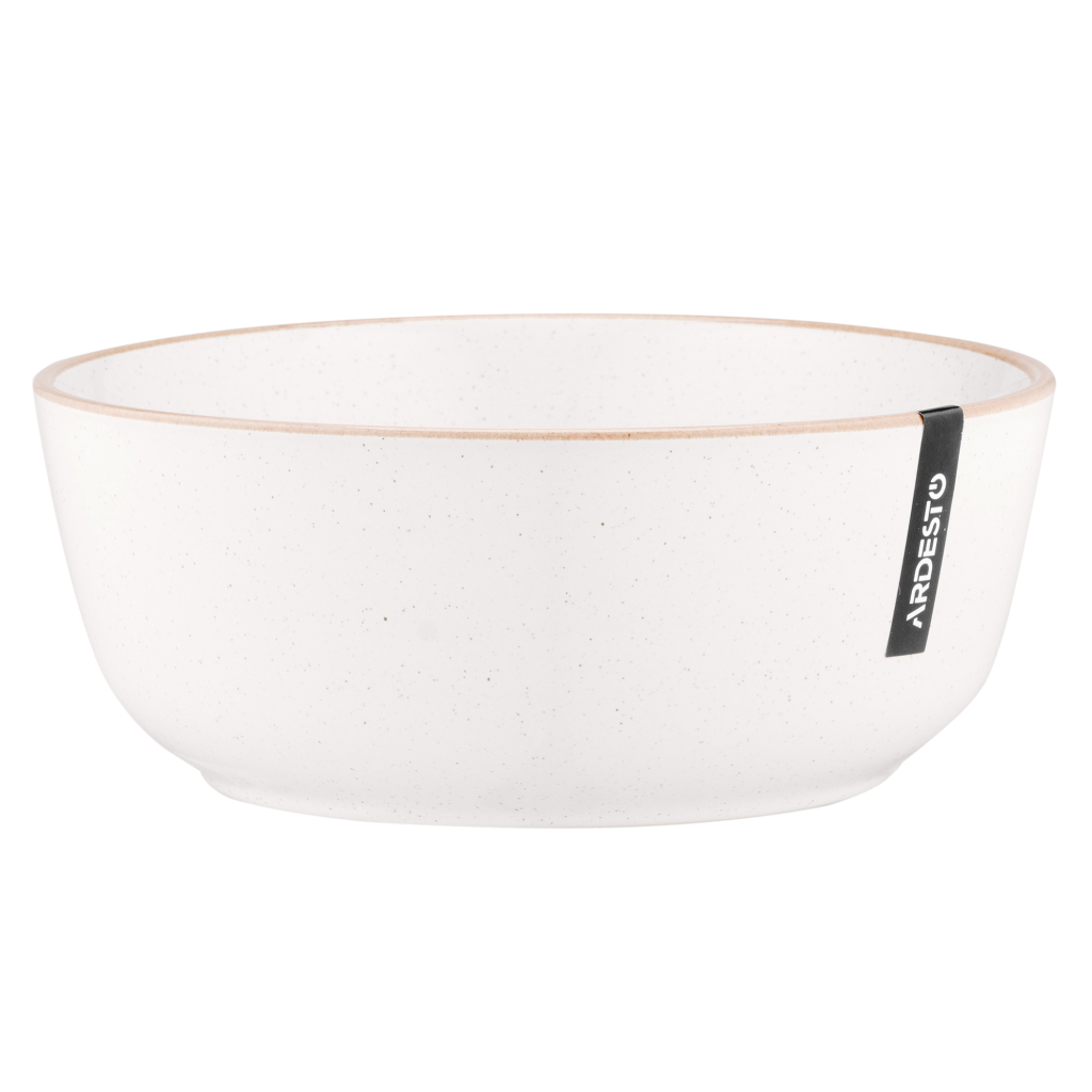 Салатник Ardesto Apulia 720мл, 16.2см, кераміка, кремовий (AR2916AC) - зображення 2