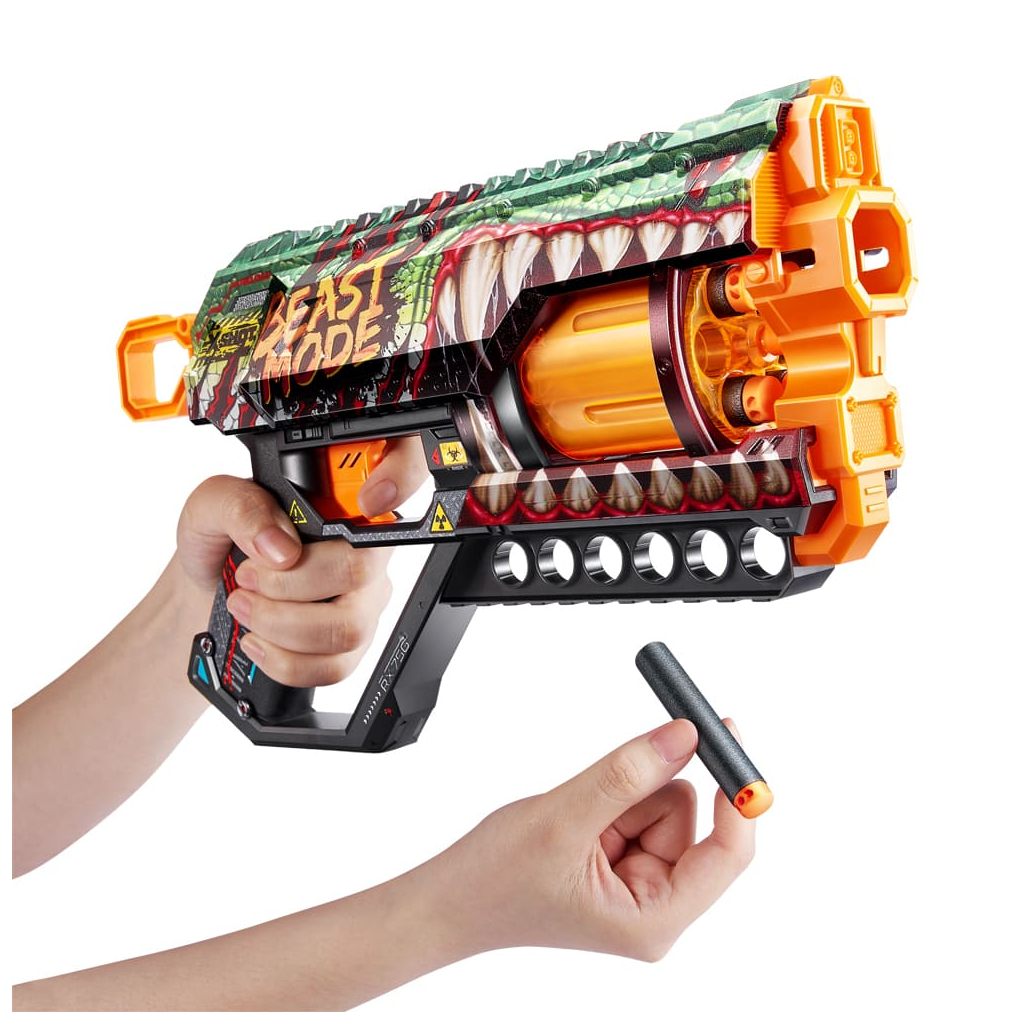 Іграшкова зброя Zuru X-Shot Швидкострільний бластер Skins Griefer Beast Out (12 патронів) (36561A) - зображення 4