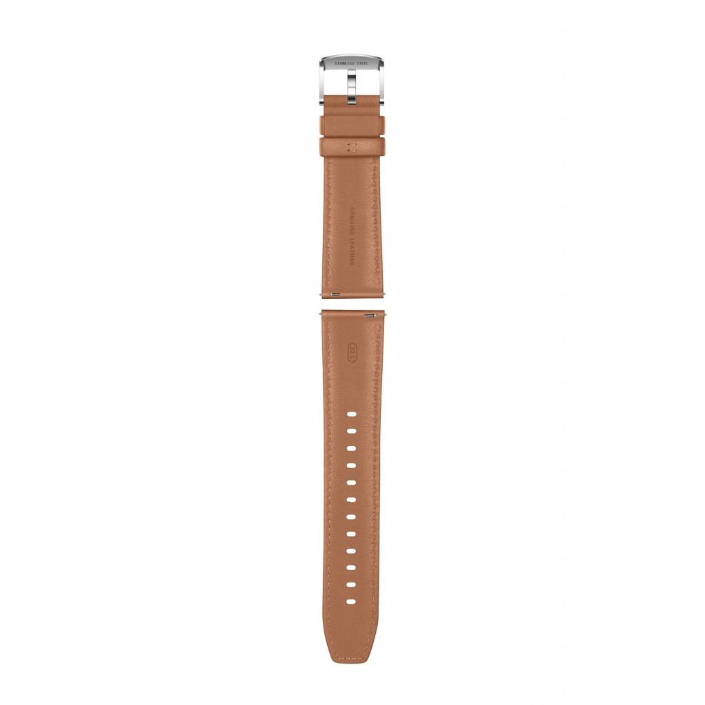 Ремінець до смарт-годинника Huawei Brown Leather 22мм к Watch GT 2 (55031983) - зображення 1