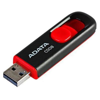 USB флеш накопичувач ADATA 16Gb C008 Black/Red USB 2.0 (AC008-16G-RKD) - зображення 2