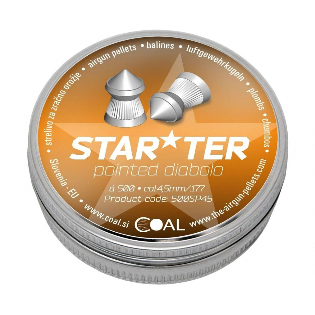 Пульки Coal Starter Pointed 4,5 мм 500 шт/уп (500SP45) - зображення 1