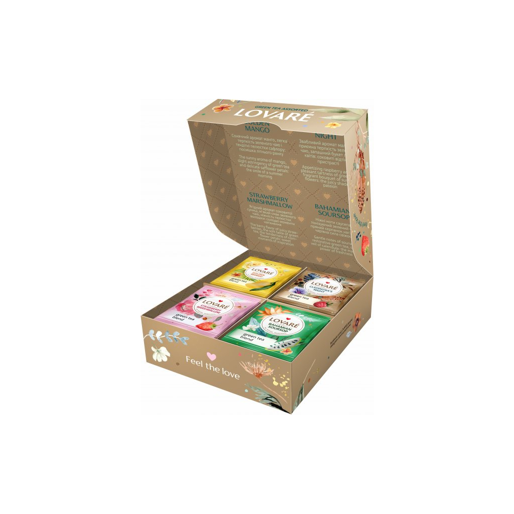 Чай Lovare Green Tea Assorted 32 шт (79655) - зображення 2