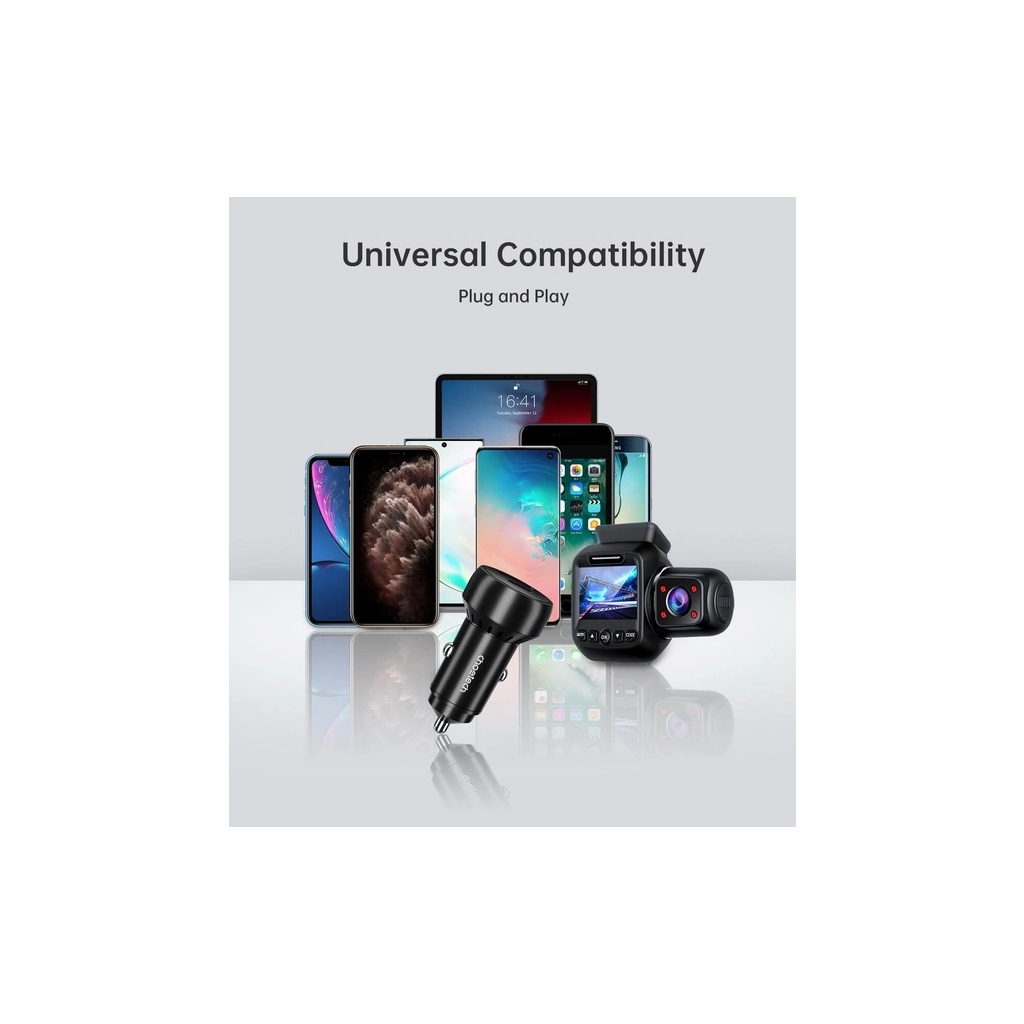 Зарядний пристрій Choetech USB-C+USB-A 60W QC3.0/PD/PPS black (TC0014-BK) - зображення 8