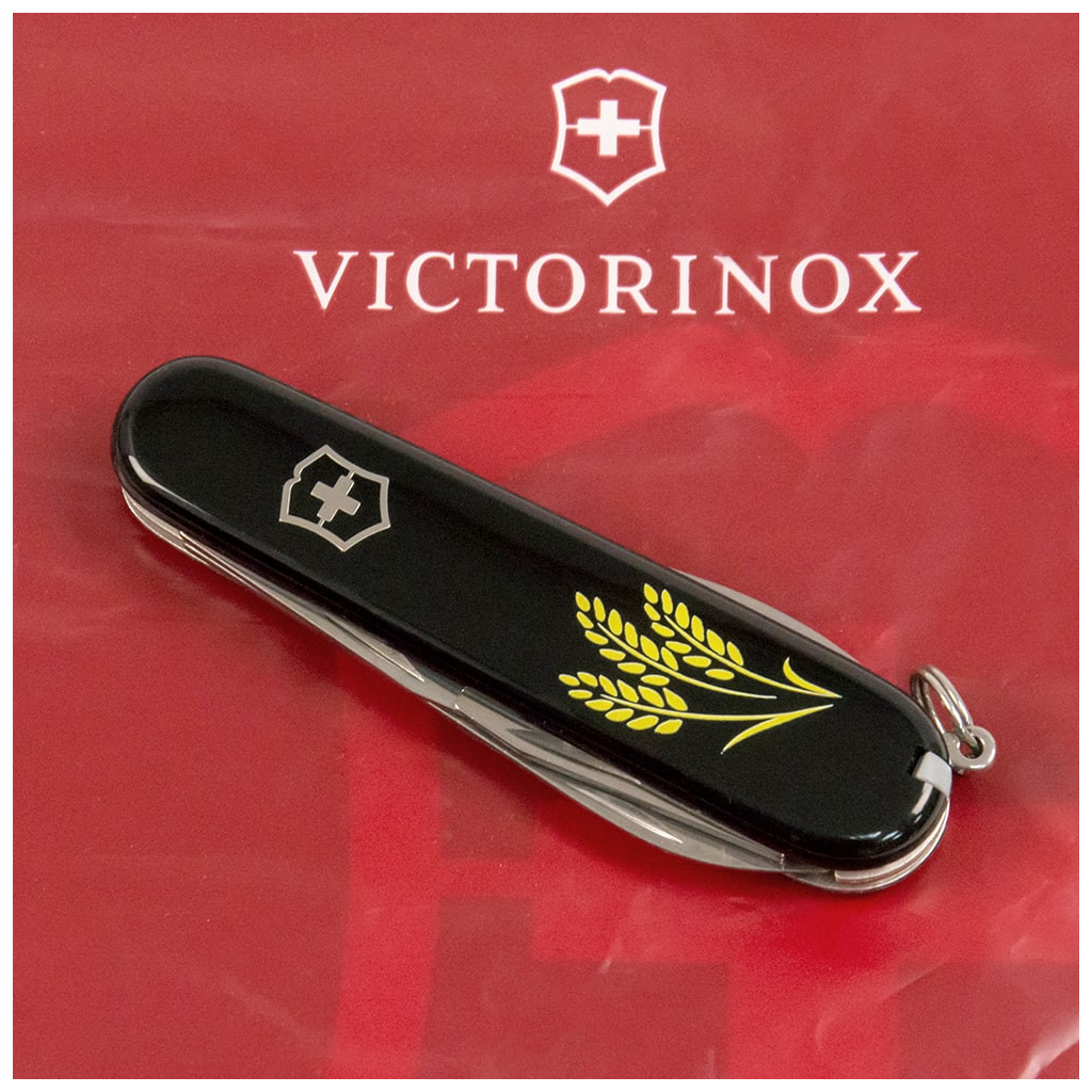 Ніж Victorinox Spartan Ukraine Black "Колосся Пшениці" (1.3603.3_T1338u) - зображення 3