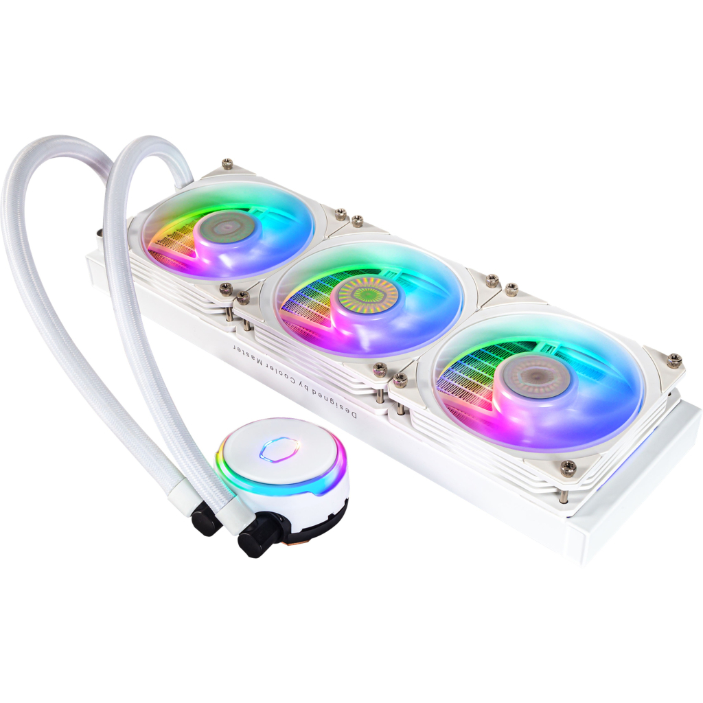 Система рідинного охолодження CoolerMaster MasterLiquid PL360 Flux White Edition (MLY-D36M-A23PZ-RW) - зображення 3