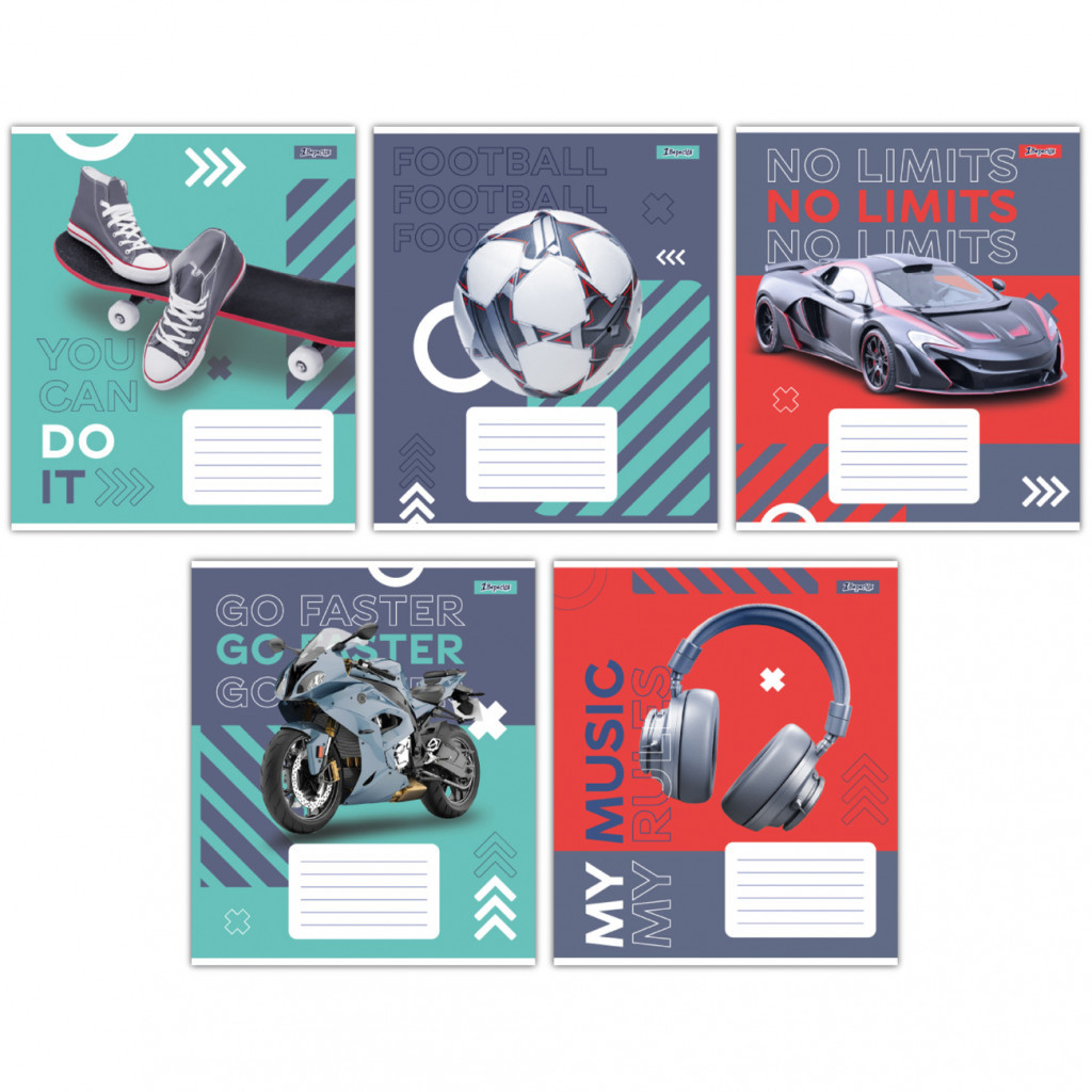 Зошит 1 вересня 1В No limits 48 аркушів лінія (767384) - зображення 1