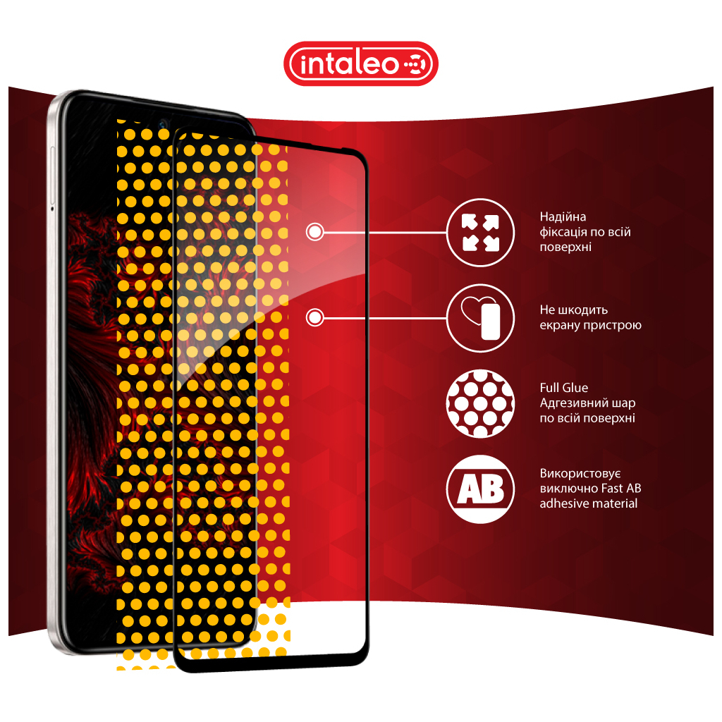 Скло захисне Intaleo Full Glue Infinix Hot 50 Pro Black (1283126598692) - зображення 7