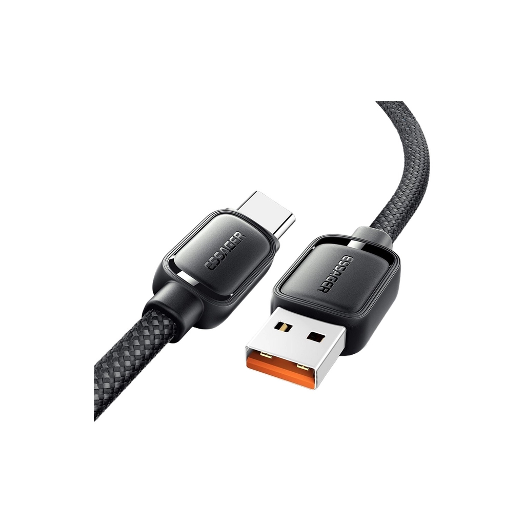 Дата кабель USB 2.0 AM to USB-C 1.0m 7A black Essager (EXCT-TD01-P) - изображение 2