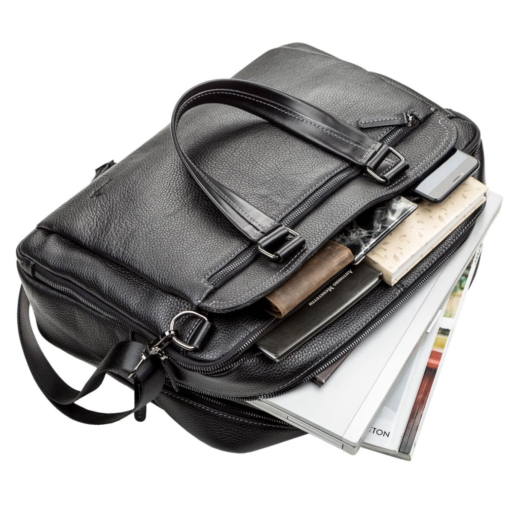 Сумка Shvigel Шкіряна Чорна (11123) - зображення 8