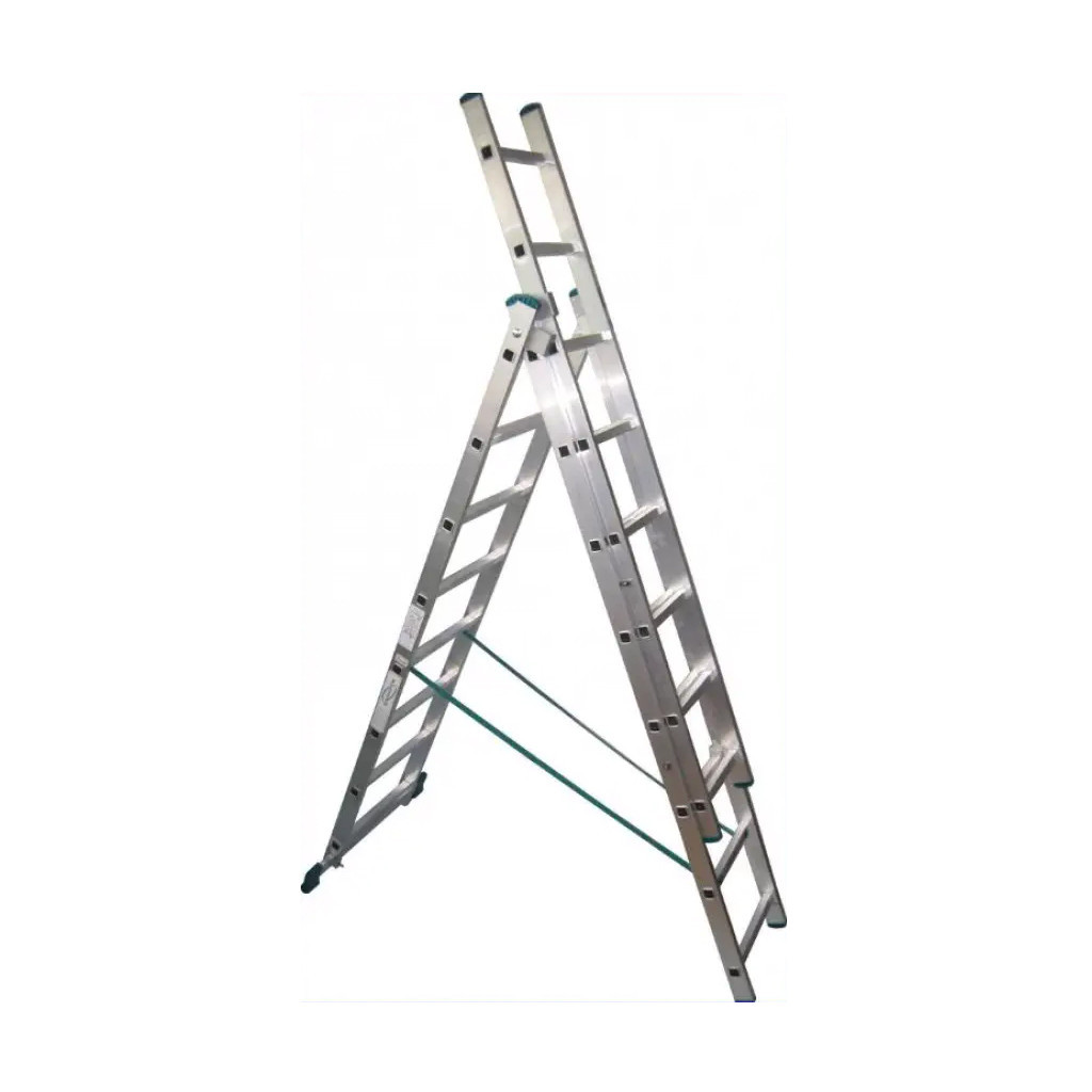 Драбина Werk універсальна трисекційна LZ3210B, 3х10 (126215) - зображення 1