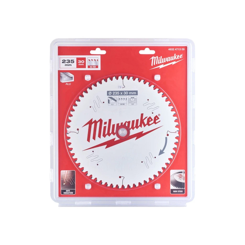 Диск пильний Milwaukee Alu PFTE 235х30х2,4мм, 60 зуб. (4932471309) - зображення 1