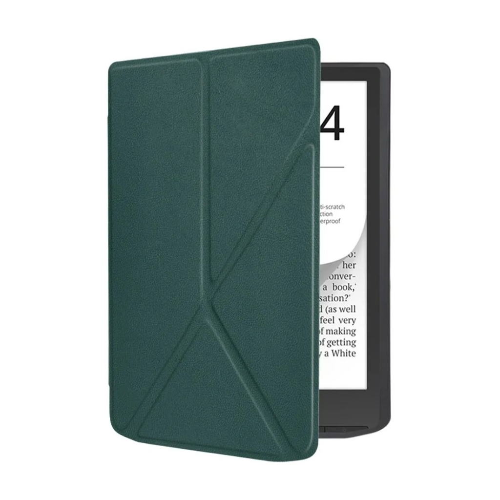 Чохол до електронної книги BeCover Ultra Slim Origami PocketBook 743G InkPad 4/InkPad Color 2/InkPad Color 3 (7.8") Dark Green (713084) - зображення 5