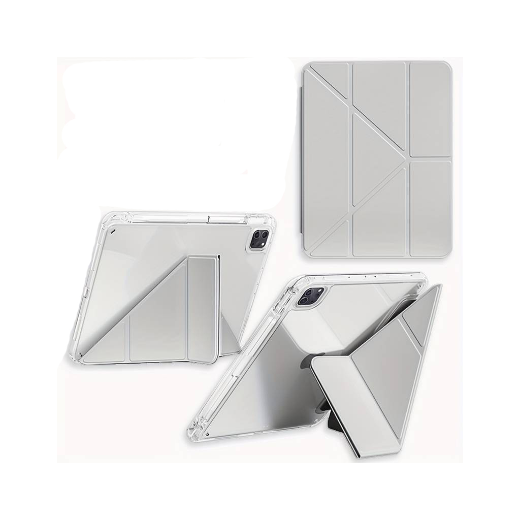 Чохол до планшета BeCover Ultra Slim Origami Transparent Apple iPad Pro 11" M4 2024 Gray (711690) - зображення 2