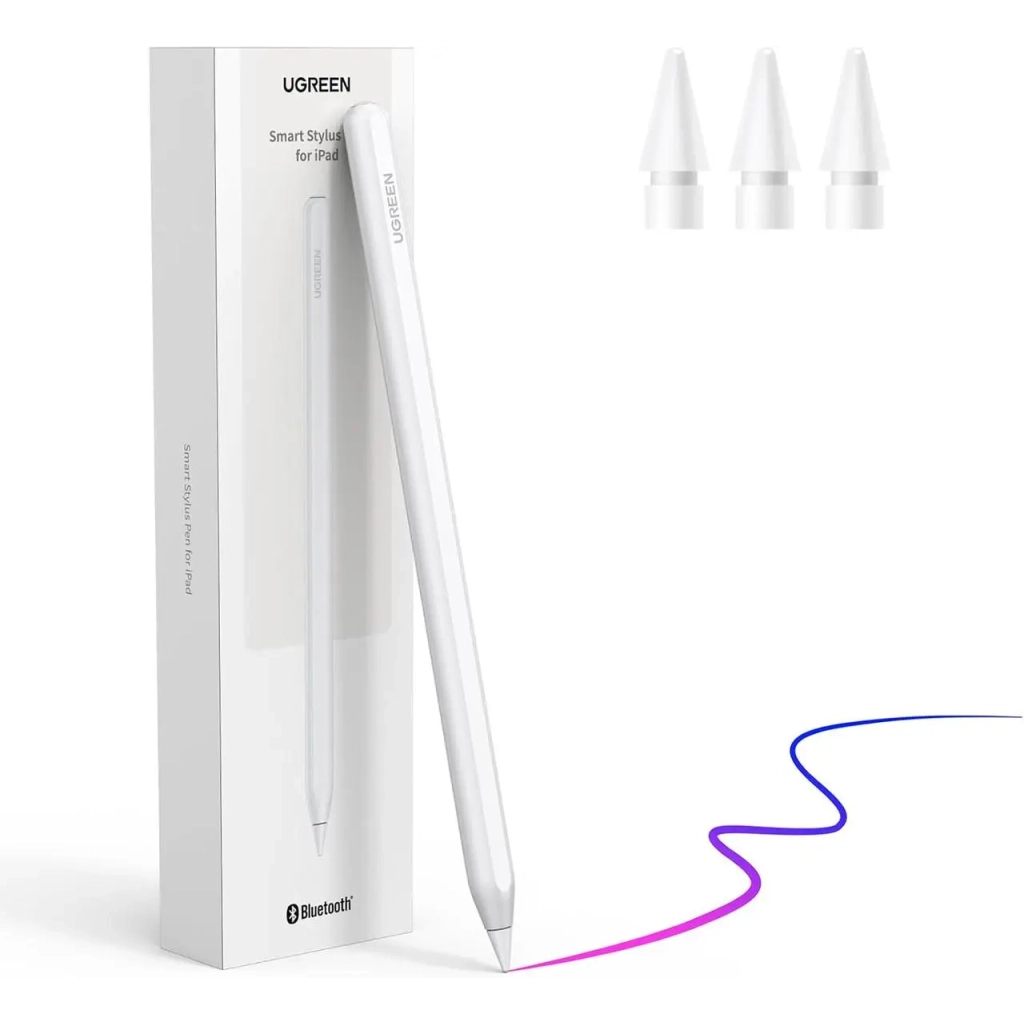 Стилус Ugreen LP653 Smart Stylus Pen for iPad Magnetic Charging White (15910) - picture 1