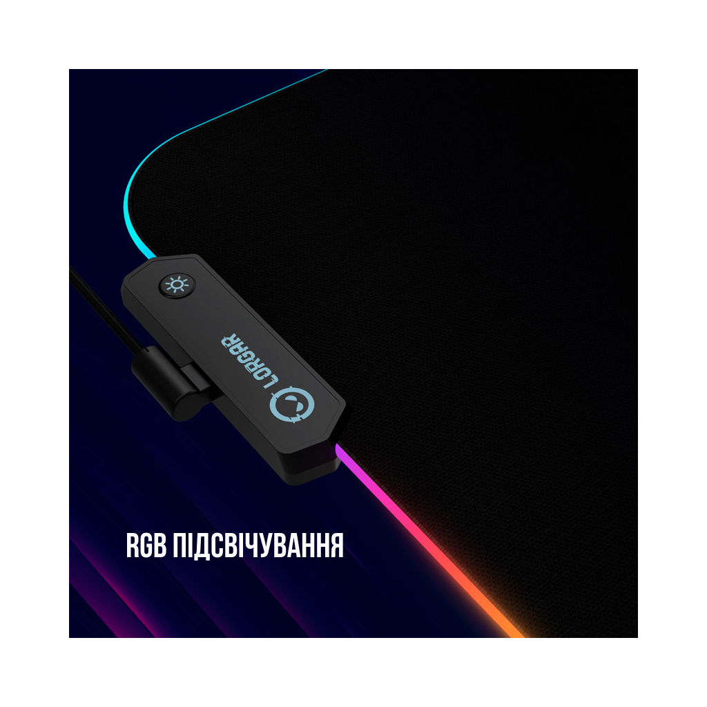 Килимок для мишки Lorgar Steller 913 RGB USB Black (LRG-GMP913) - изображение 8
