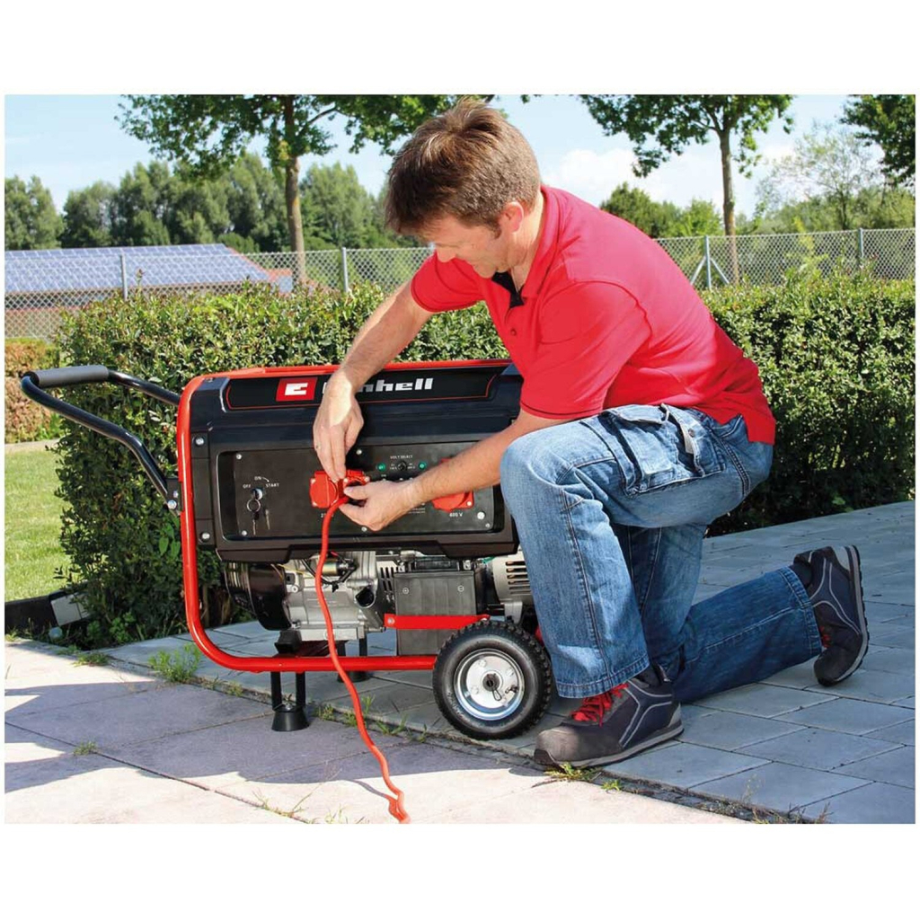 Генератор Einhell TC-PG 55/E5, 230V/380V (1/3 фази), 3.6/5.5kW, електростарт, AVR, 83кг (4152562) - зображення 2