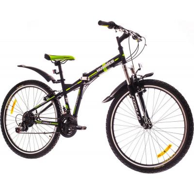 Велосипед Formula 26" HUMMER 2017 AM 14G Vbr рама-15" St чорно-зелений (OPS-FR-26-187) - зображення 2