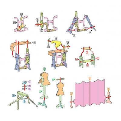 Збірна модель Умная бумага Швейна майстерня (269) - зображення 2